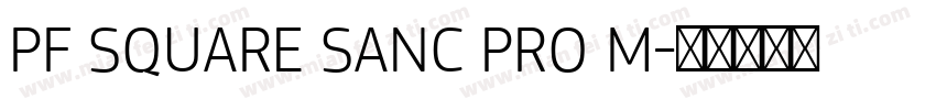 PF SQUARE SANC PRO M字体转换